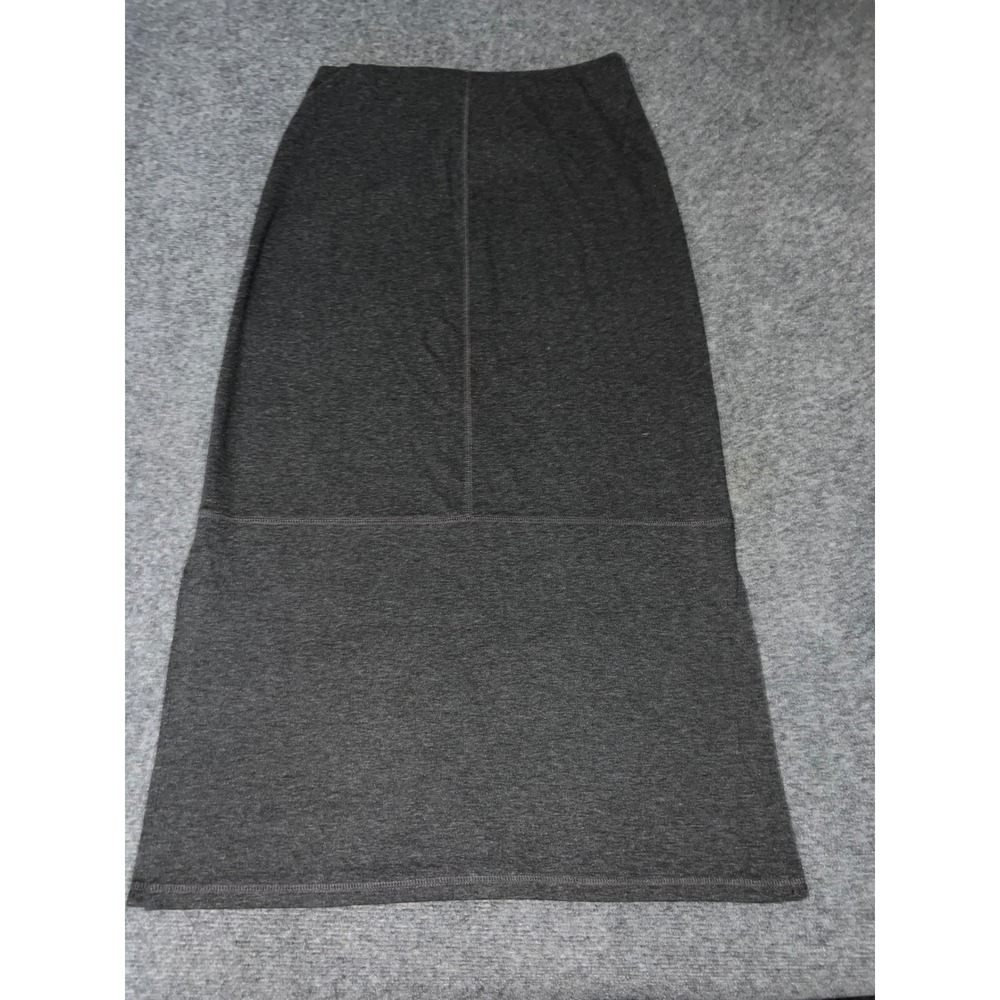 Norton Studio Charcoal Gray Maxi Skirt Medium Polyester Rayon Spandex Blend